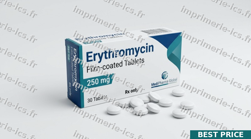 Quel est le meilleur prix pour Érythromycine 500mg en France ?